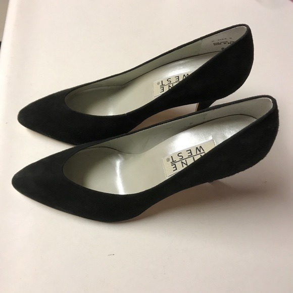 Nine West Shoes - Vintage Nine West Black Suede Pump Stiletto 3 in